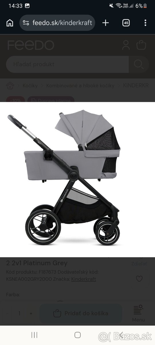 Kočík Kinderkraft Nea - 2