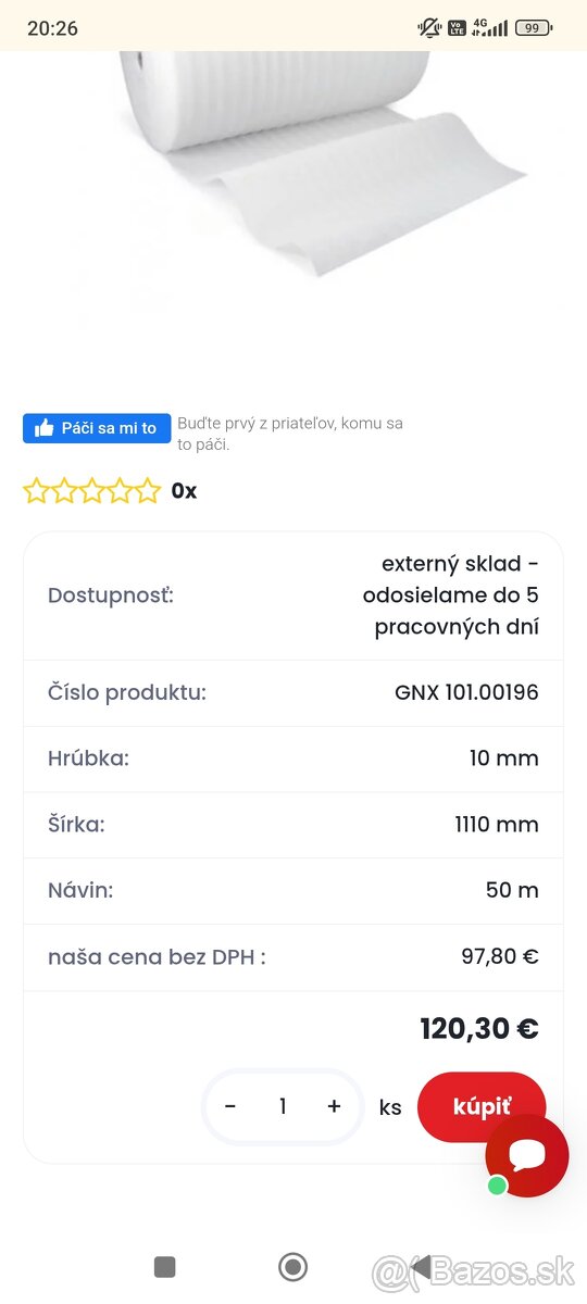 Penová fólia 10mm, 1m, 50m - 2