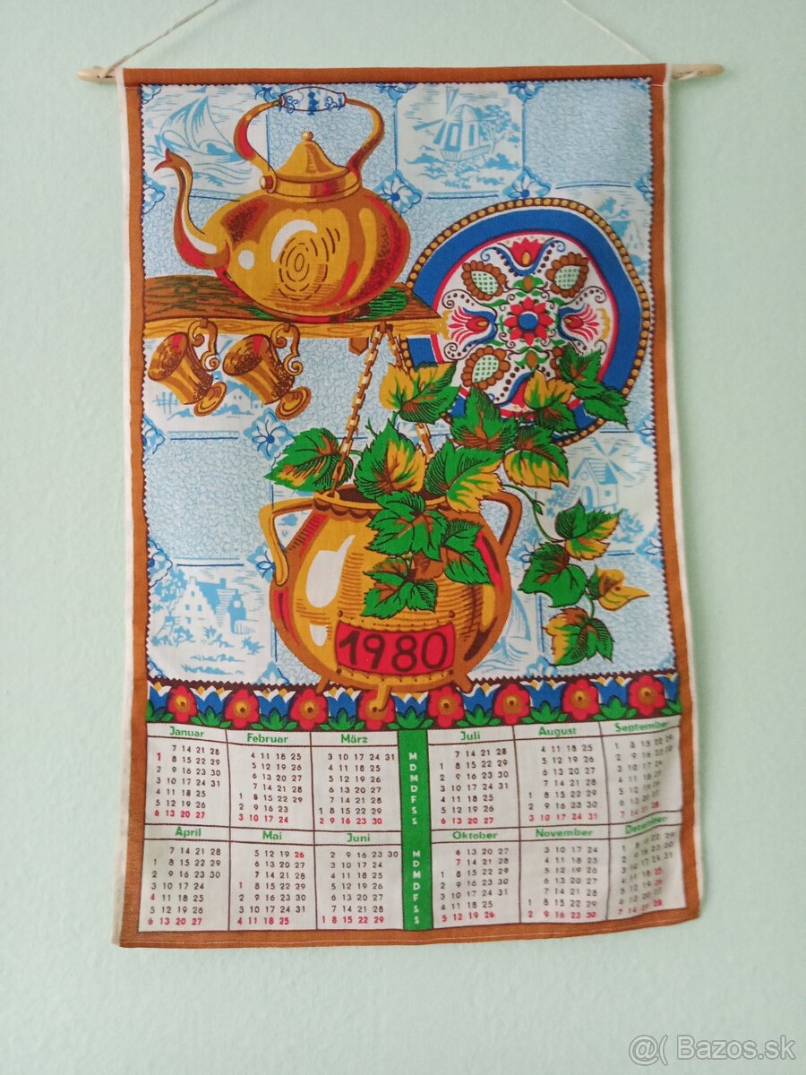Látkové retro kalendáre - 2