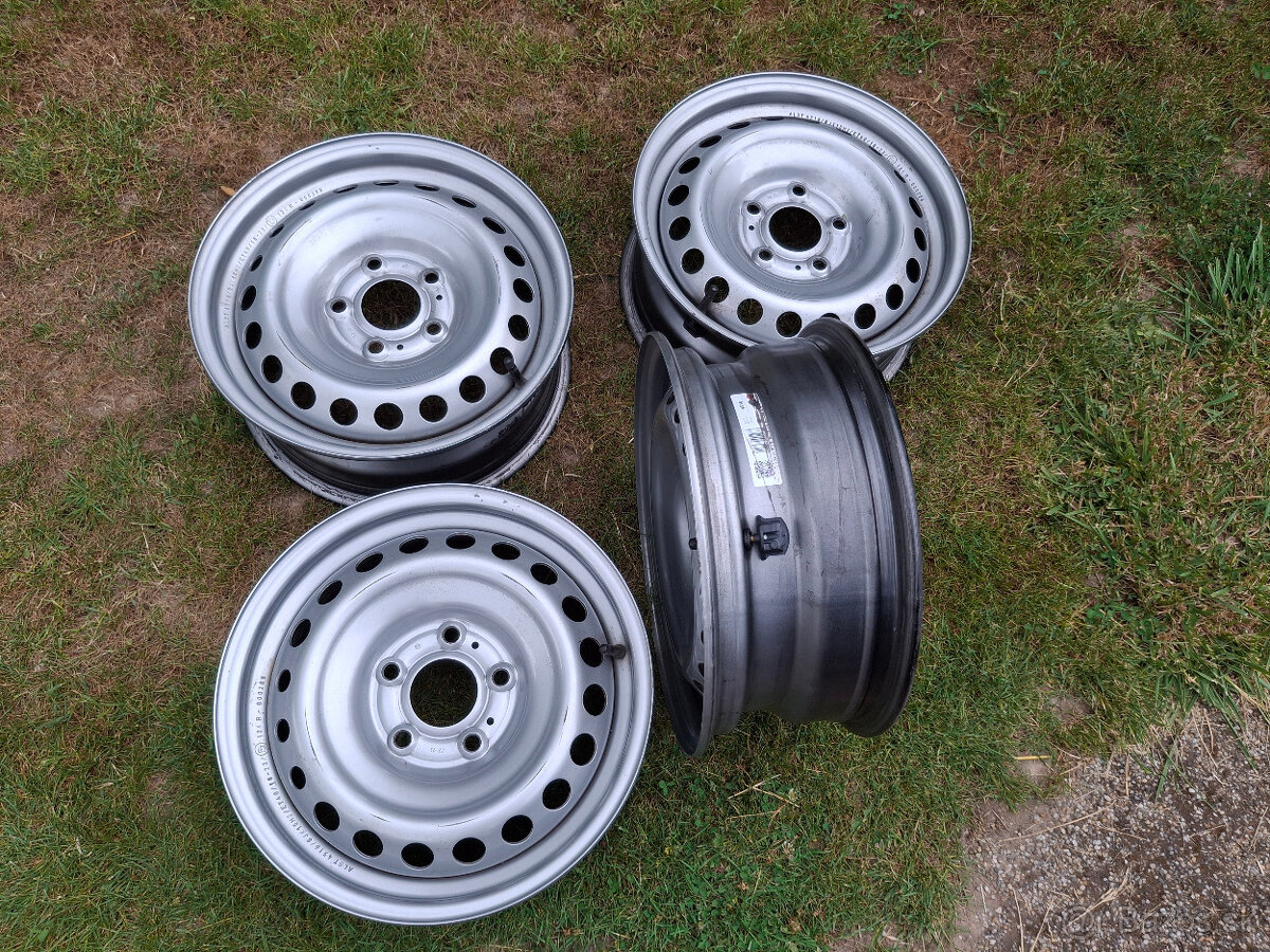 15" plechy 5x114,3 na Renault + TPMS - 2