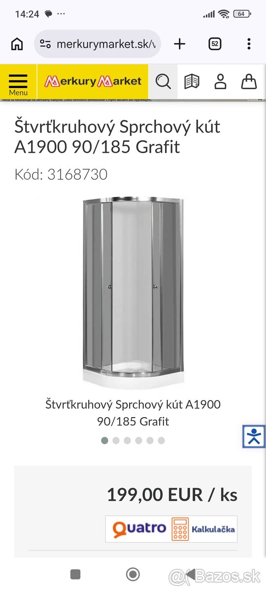 Sprchový kút + vanička - 2
