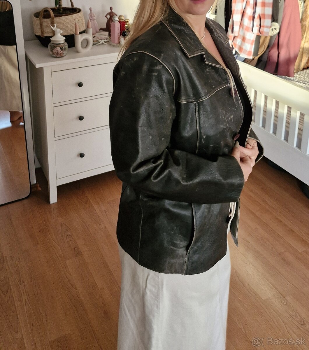 Oversize kožená bunda ARIZONA - 2