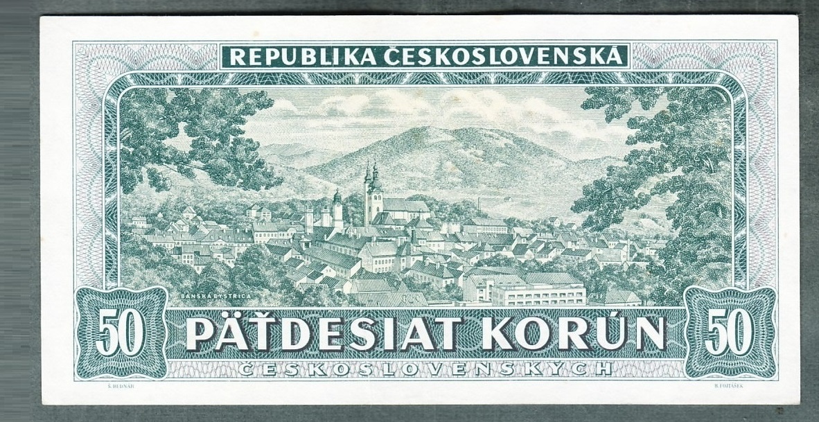 Staré bankovky 50 kčs 1948 ŠTEFÁNIK - 2