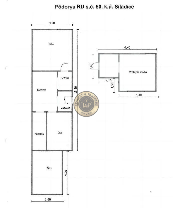 Na predaj starý rodinný dom v obci Siladice - 2