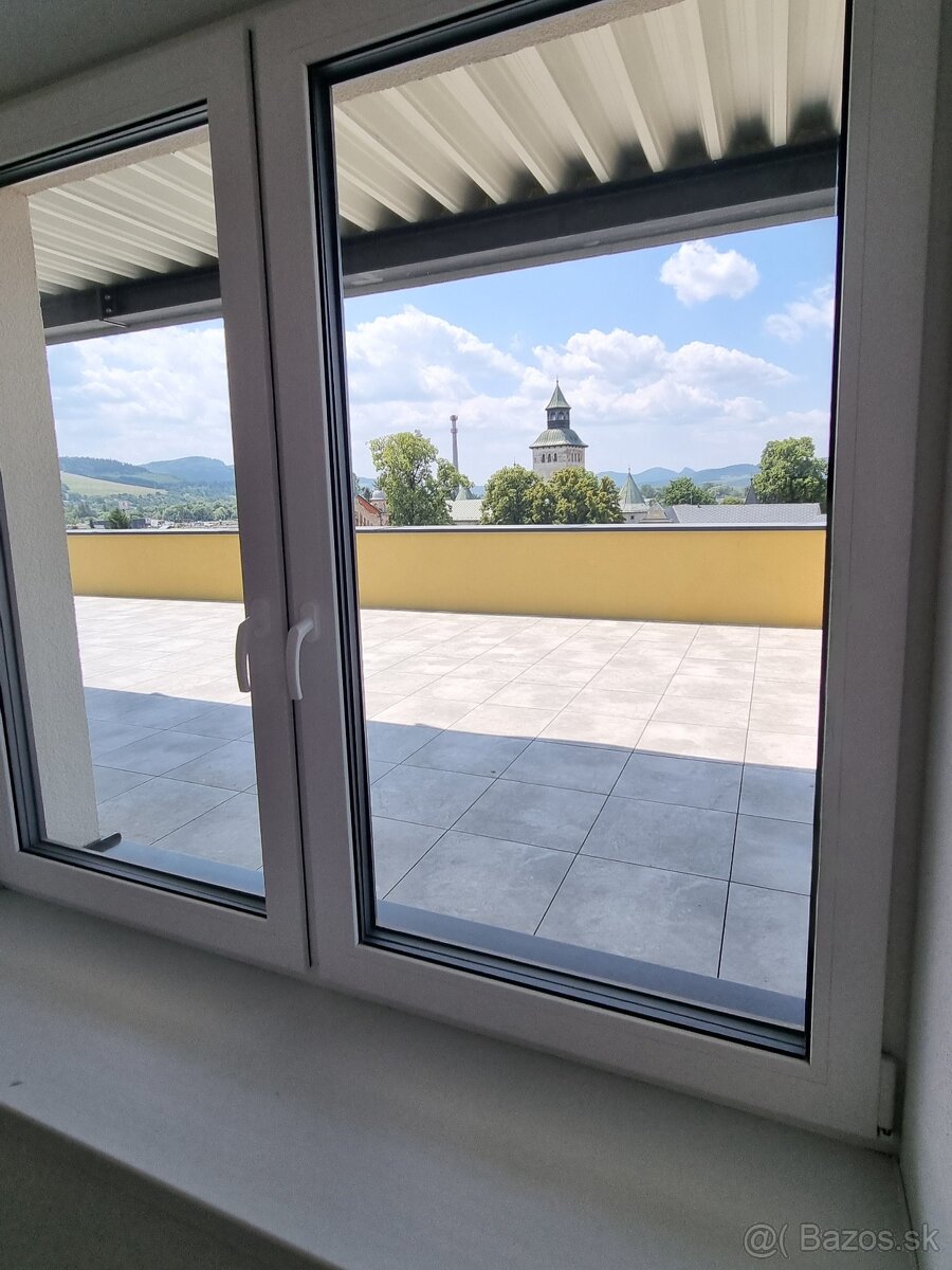 Na prenájom 2-izbový byt s čiastočne prekrytou terasou – BD - 2