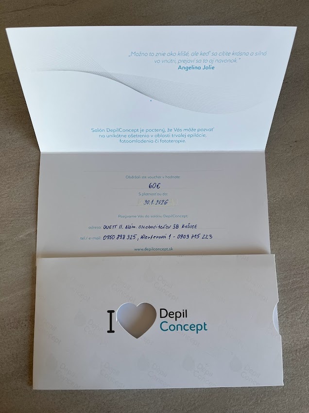 Predám voucher do Salónu DepilConcept – Košice - 2