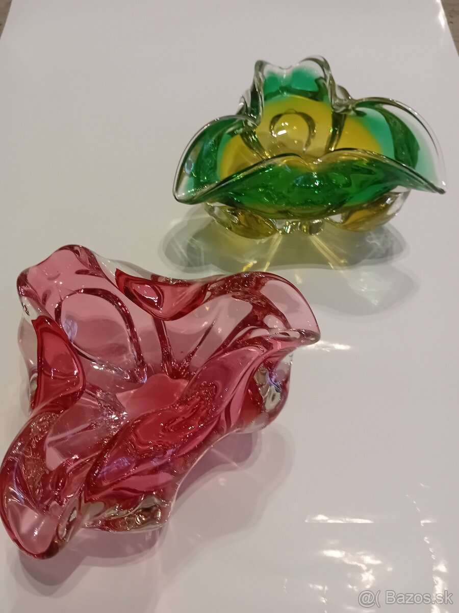 Hutné sklo popolník/ misa - 2