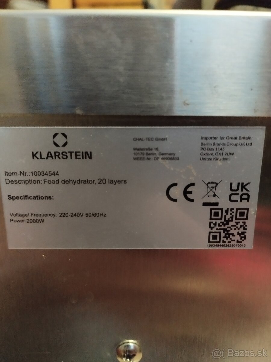 Sušička Klarstein 200 - 2