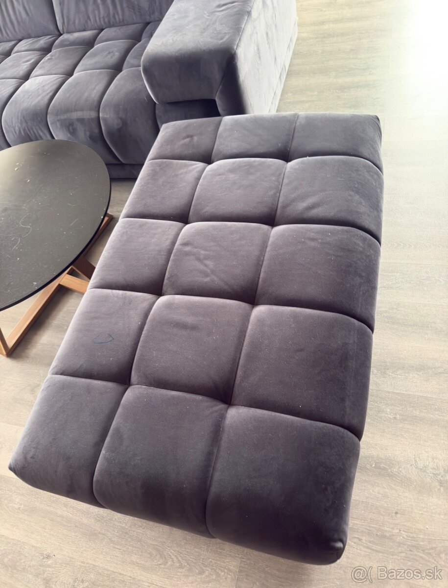 Siva sedacia suprava plus taburet - 2