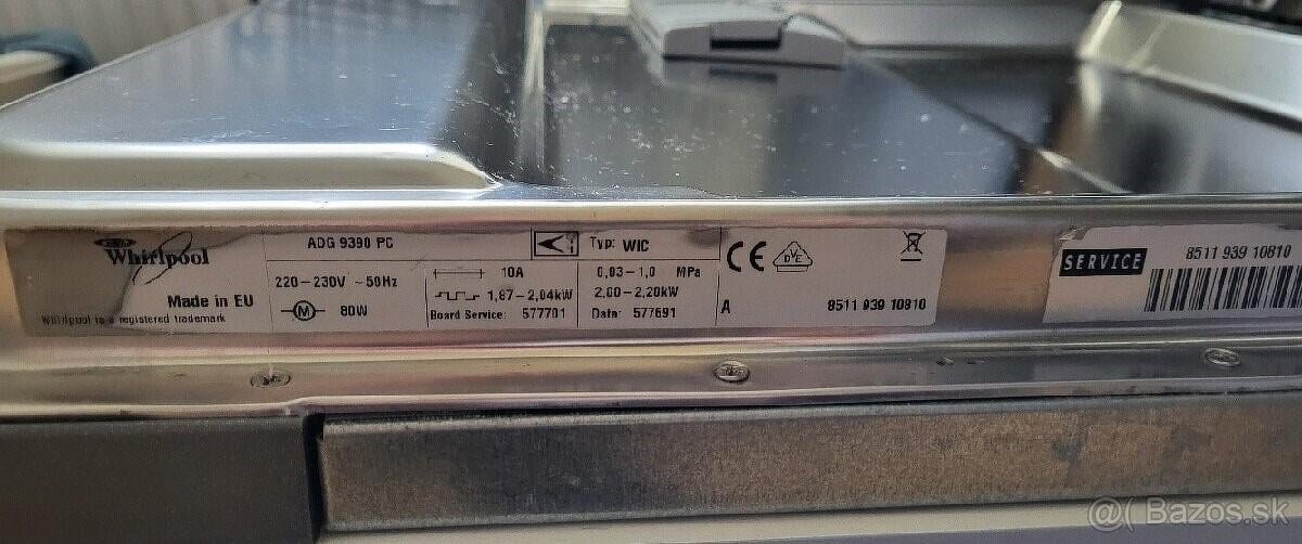Umývačka riadu Whirlpool ADG 9390 PC - sitko - 2