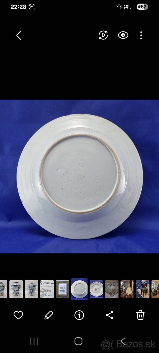 Starožitný čínsky tanier - vyše 300.ročný - 2