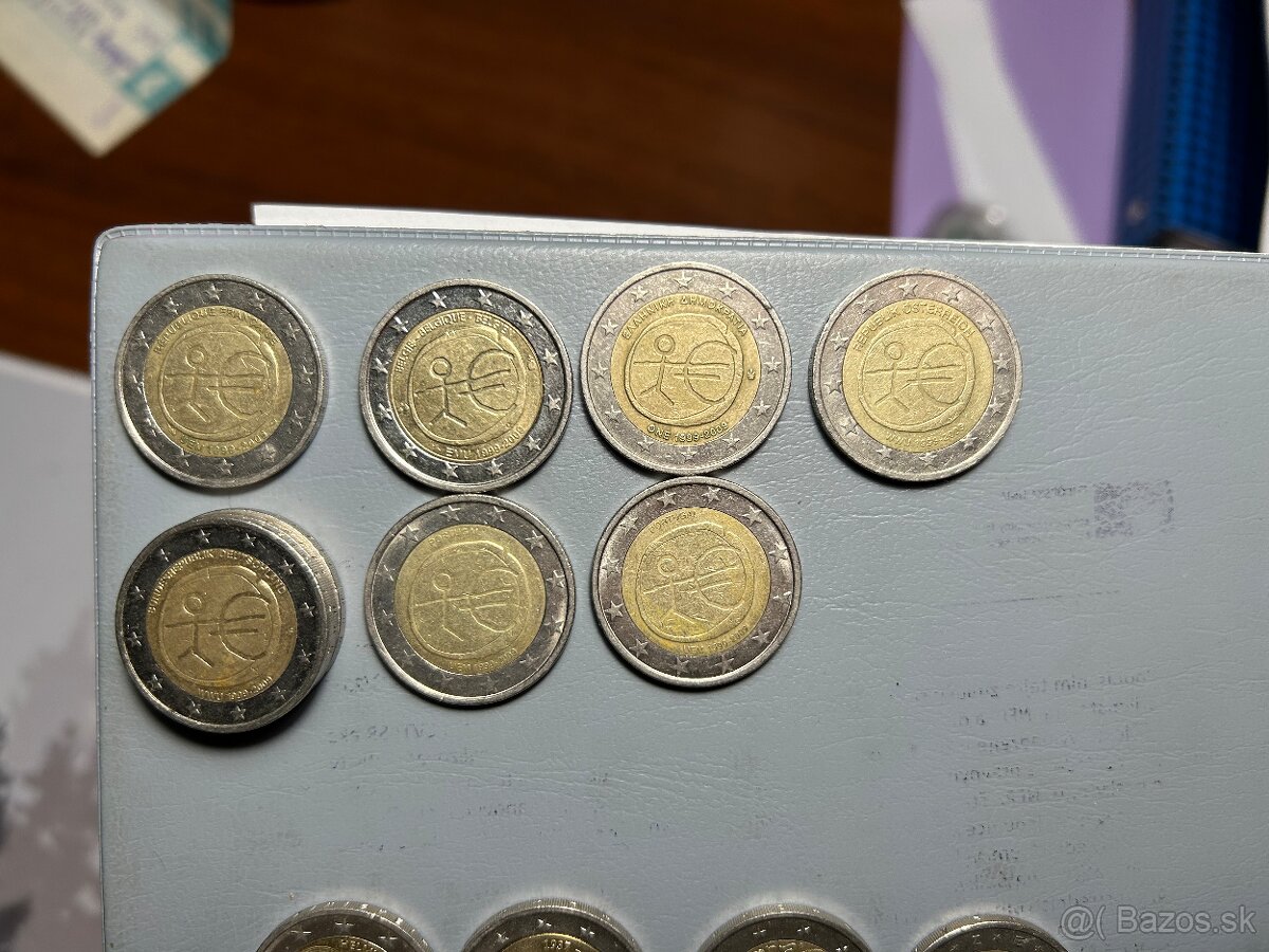 2€ mince, mix rôzne, zberateľské, euro, - 2