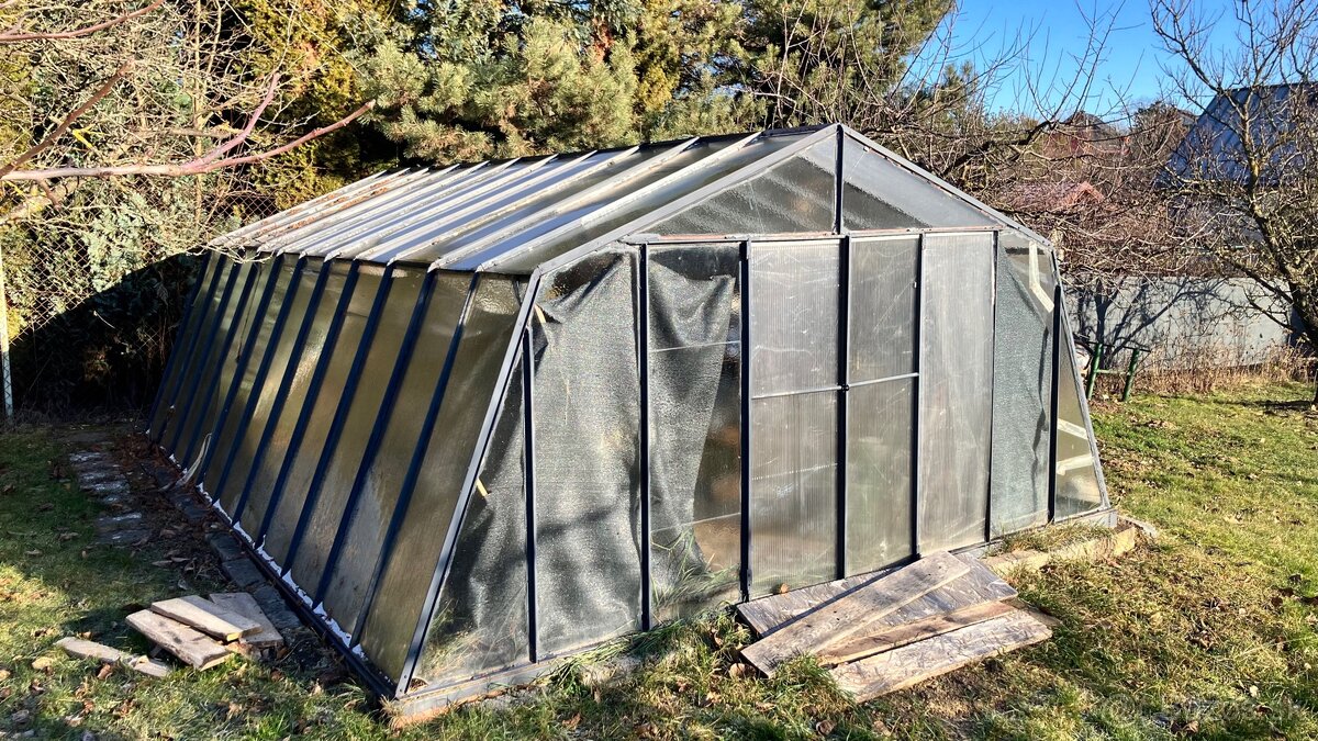 Veľký skleník 5,10 × 3,80 × 1,90 m - 2