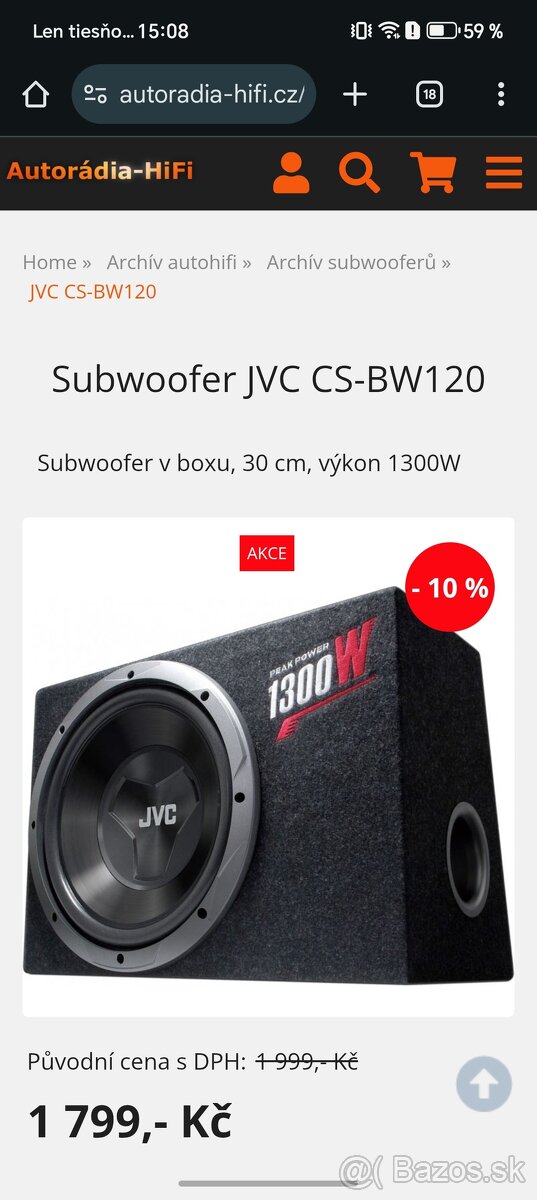 Reproduktor JVC - 2