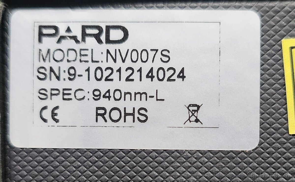 Predám nočné videnie Pard NV007S - 2