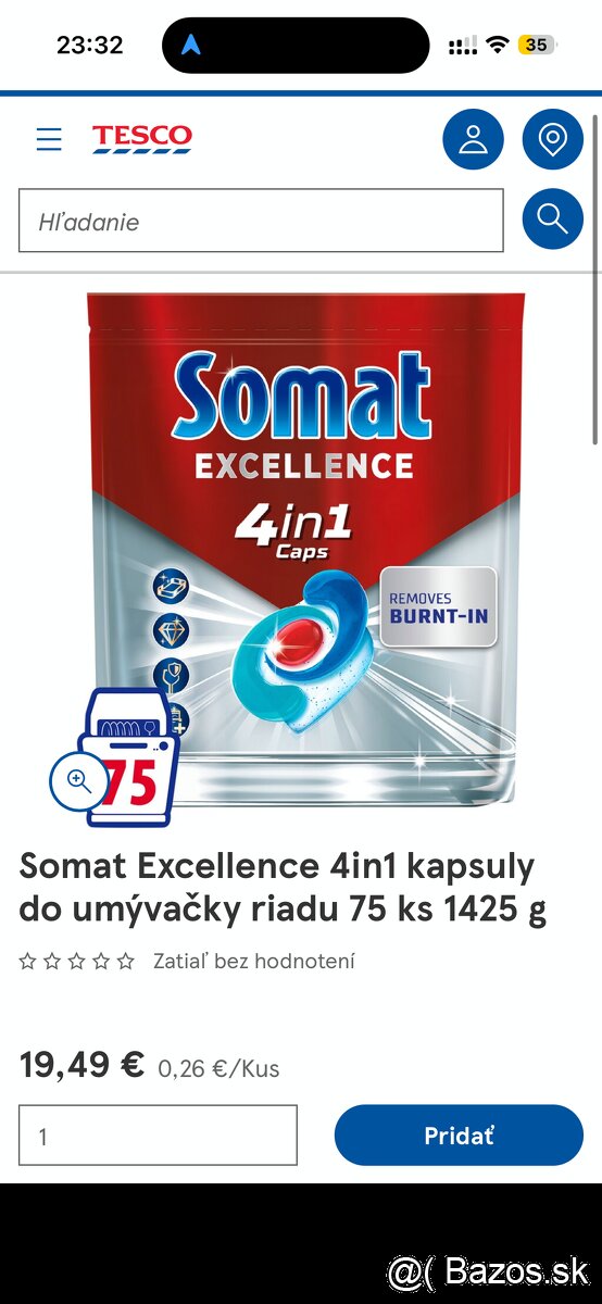 Somat tablety Excelence 4 in 1 75ks - 2