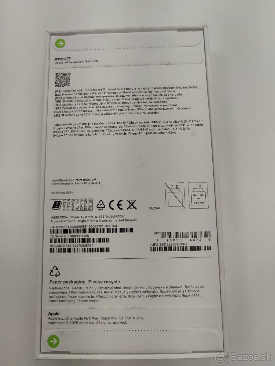 iPhone 17 512GB - 2