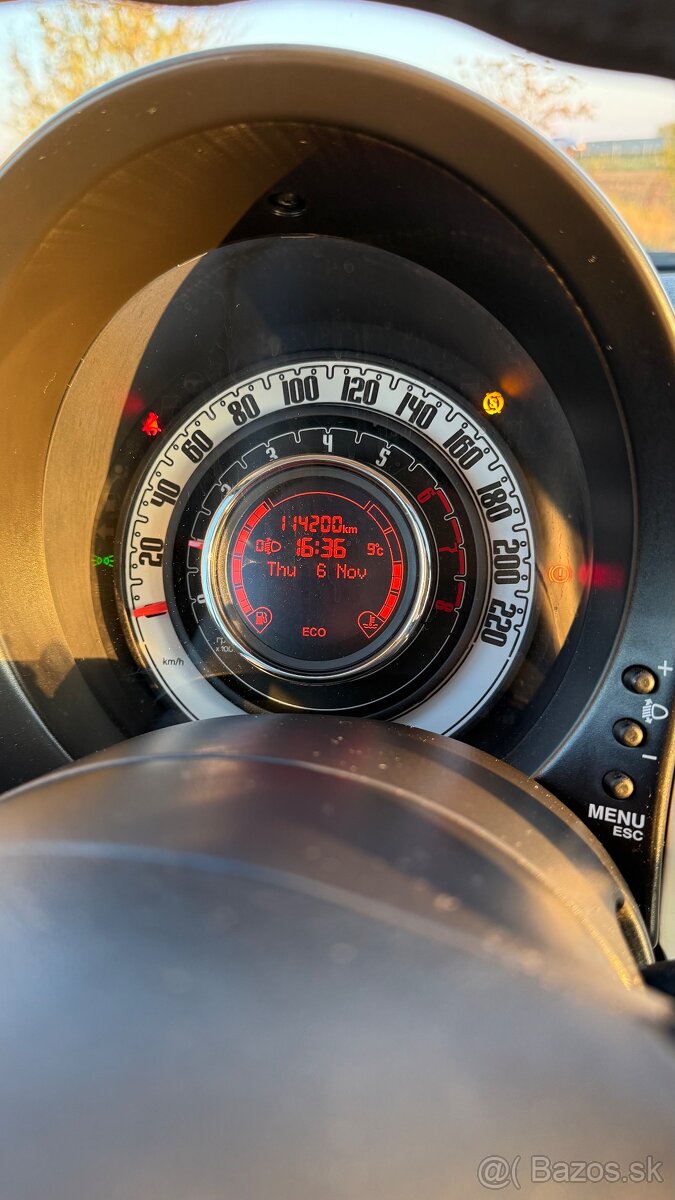 Fiat 500 vyhrievané sedačky, 63 kW, r.v. 2013, 114000 km - 2