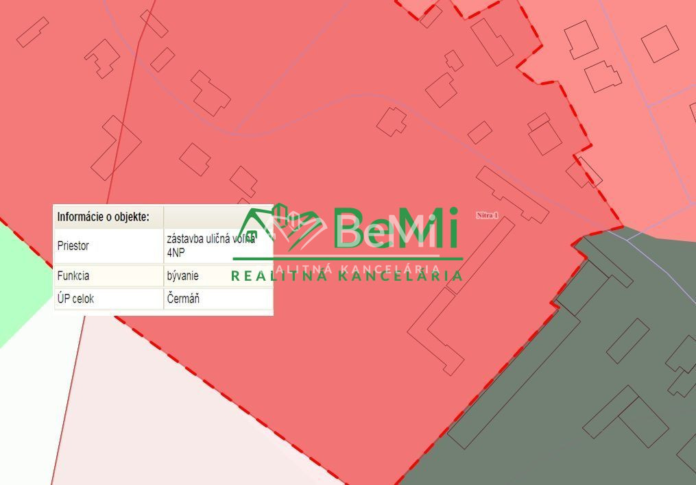 Pozemok Nitra - Čermáň 9 025 m2 intravilán bývanie ID 499-14 - 2