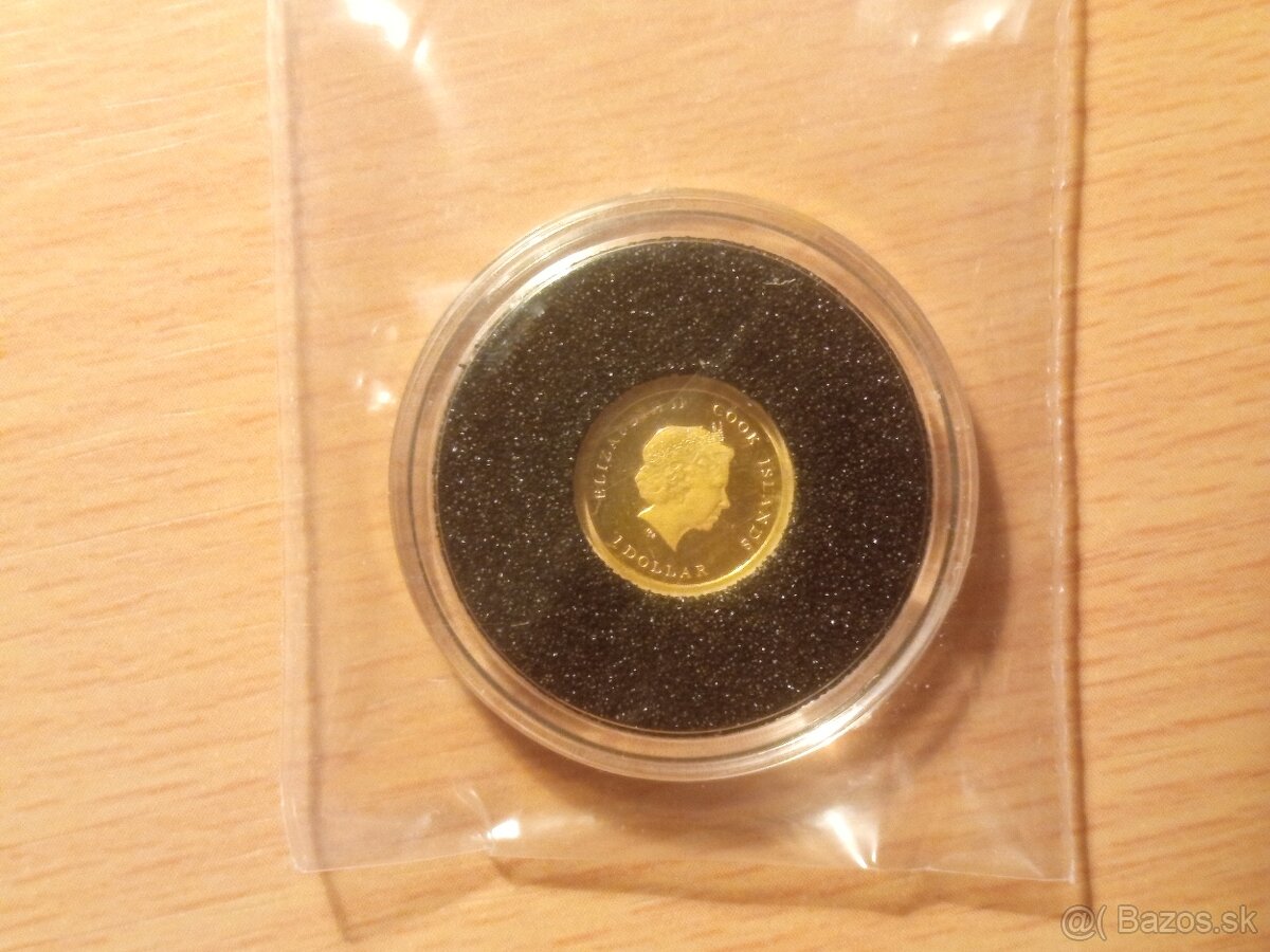 Investičné zlato Cookove ostrovy 2010 1/2g - 2