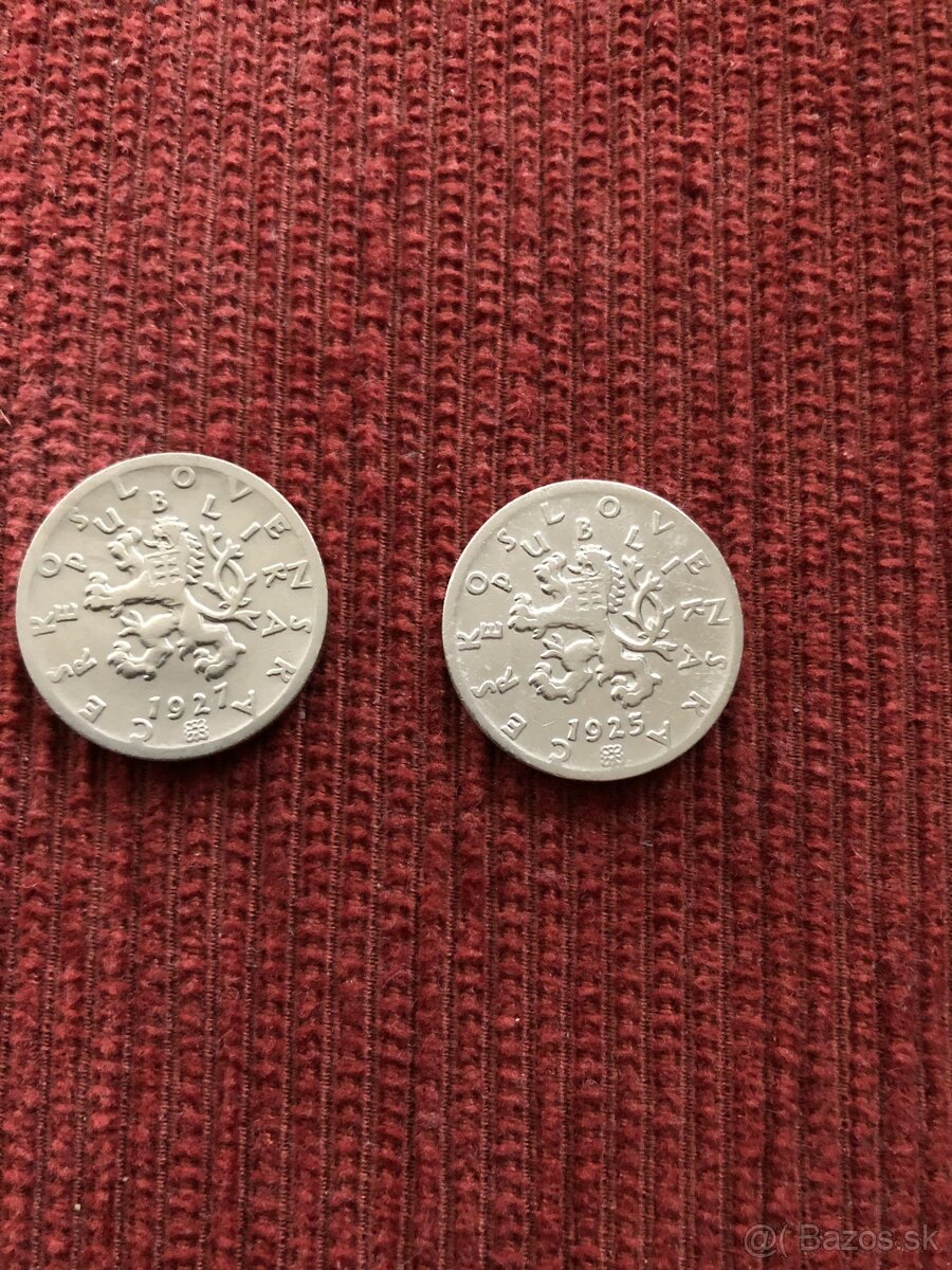 Československé 50 haliere - 2