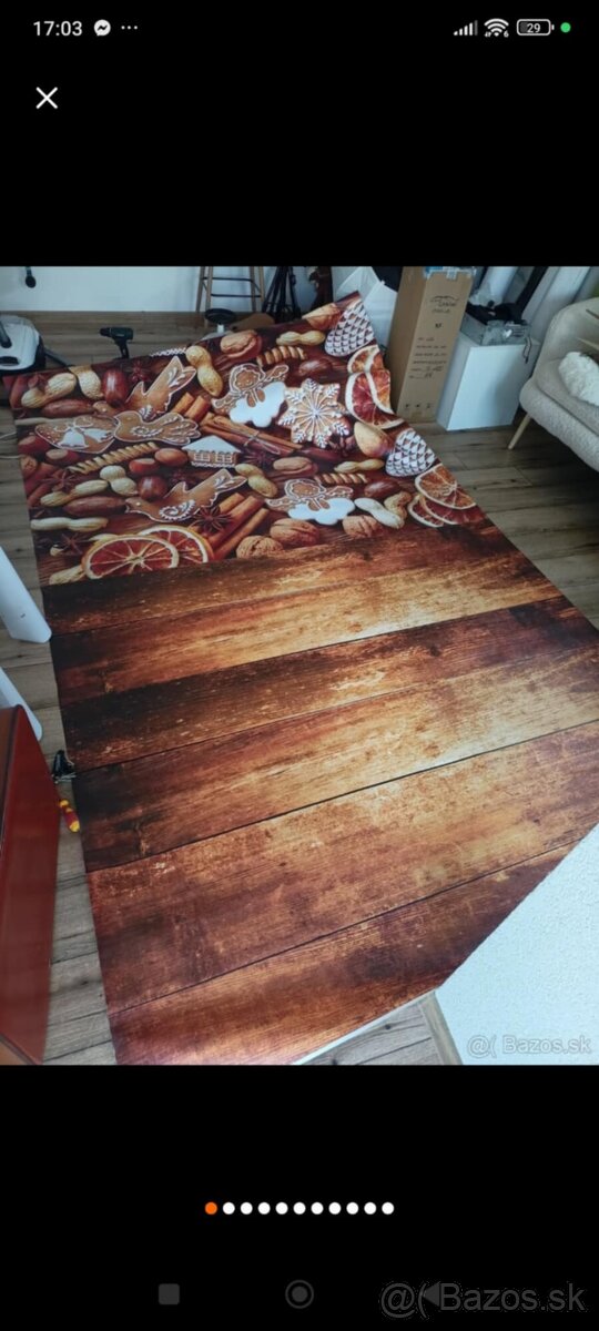 Fotopozadie vianočné - medovníkové 200x400cm - 2