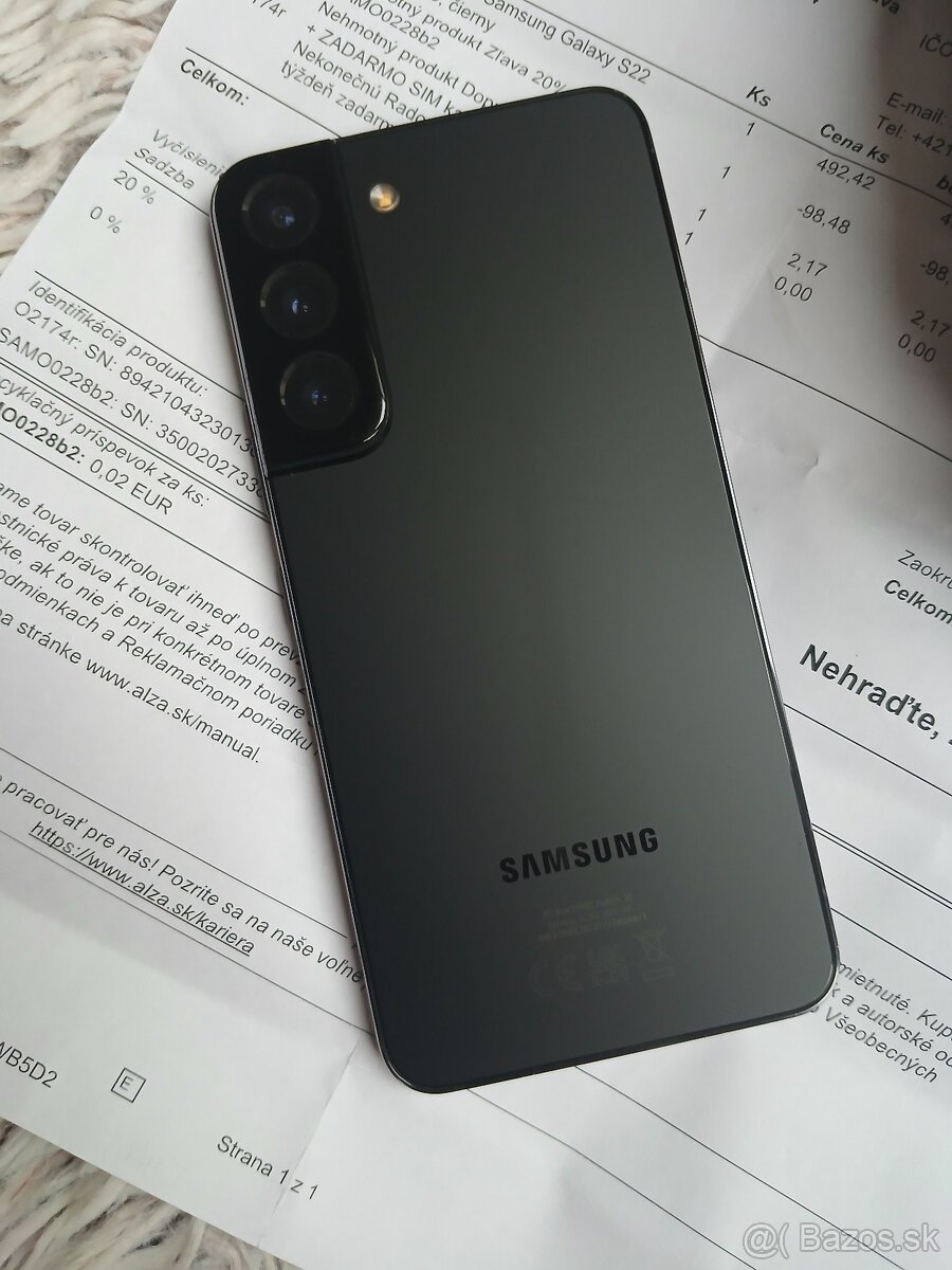 Samsung Galaxy S22 5G / 8GB/128GB (SM-S901B/DS) BLACK - 2