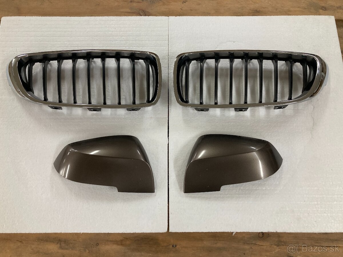 Originál BMW chrómové obličky ľadvinky na rad 4 - 2