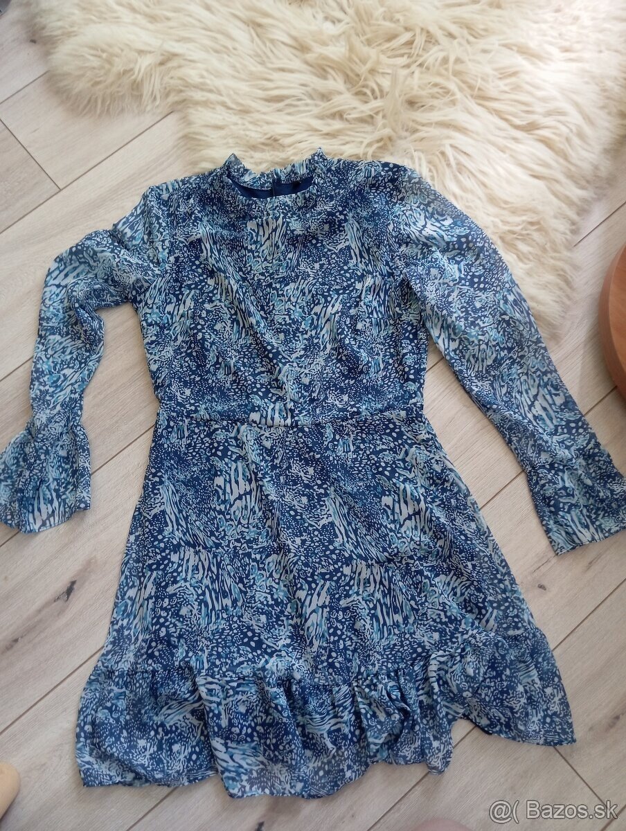 Dámske svetlomodré šaty S - 2