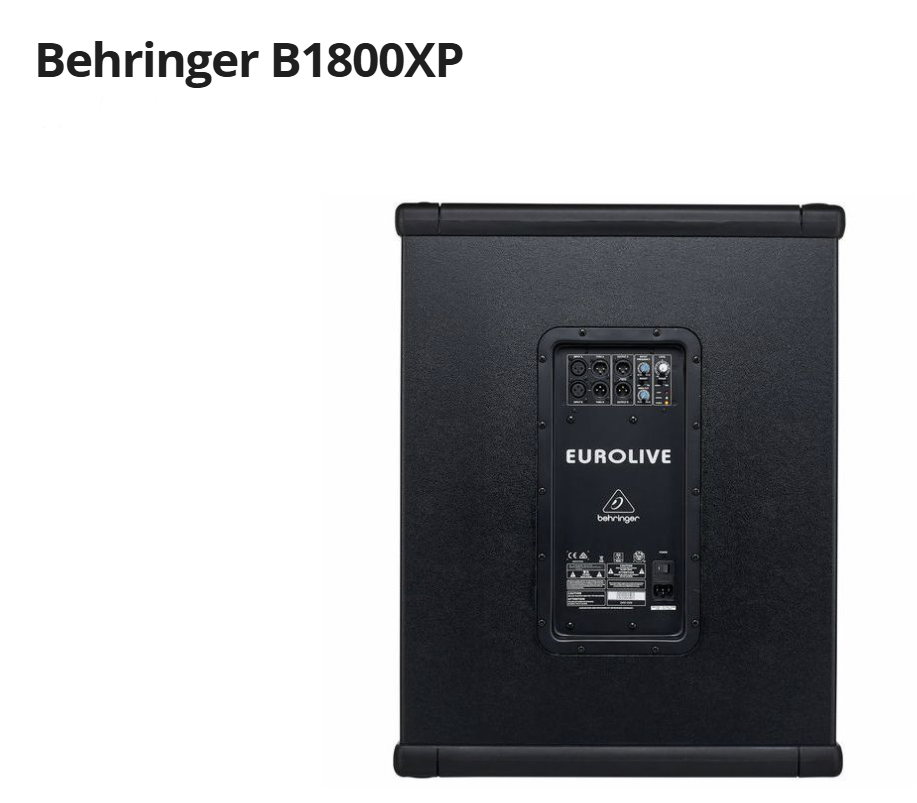 Subwoofer Behringer B1800Xp - 2