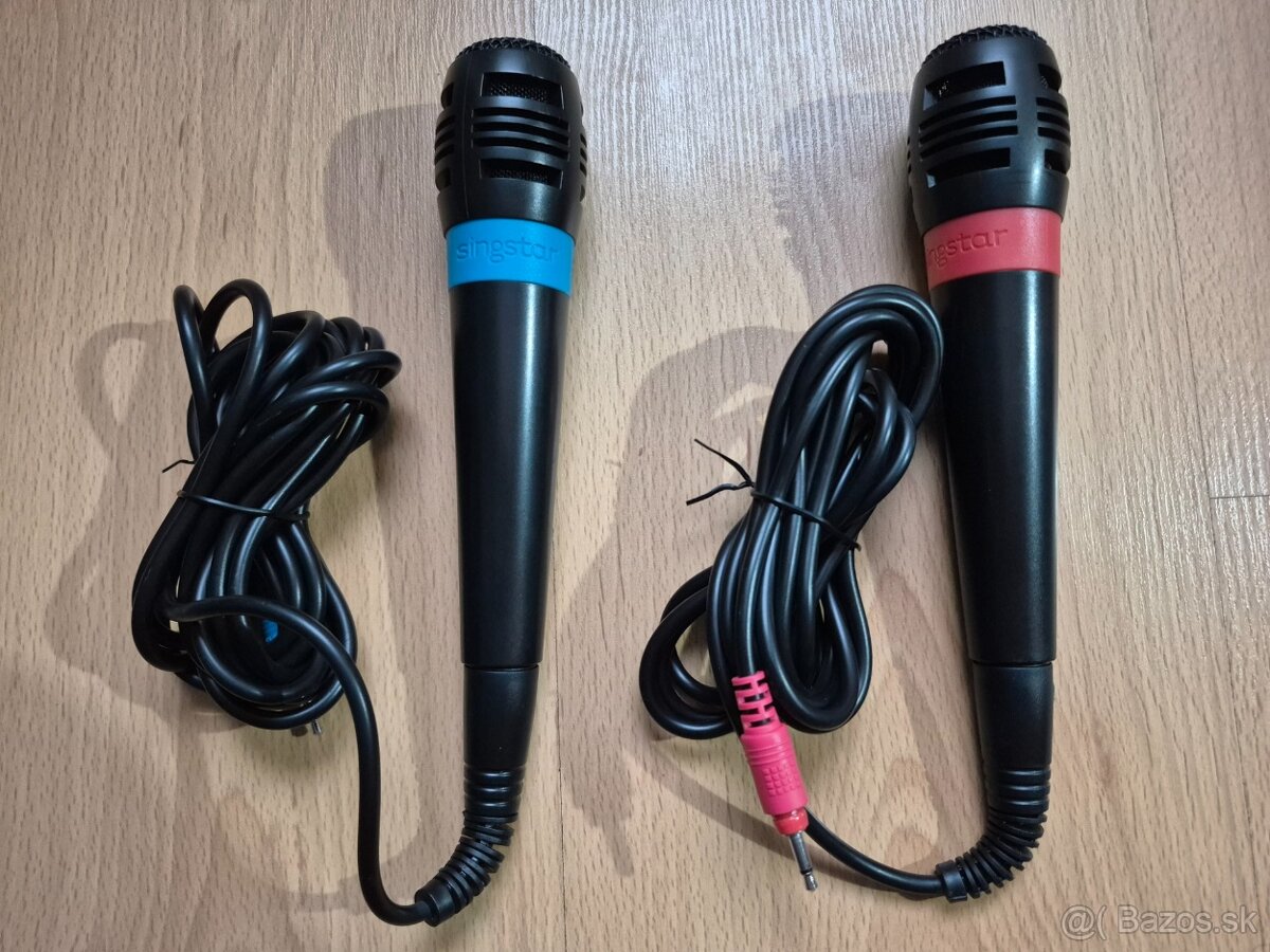 Predám Singstar mikrofóny na PS2 a PS3 + 5 hier zadarmo - 2