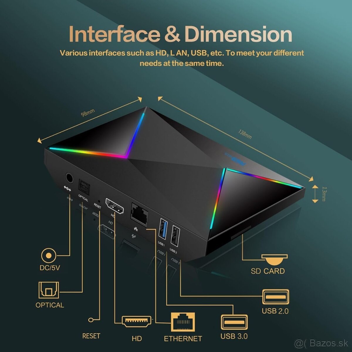 Predám android tv box R69 plus - 2