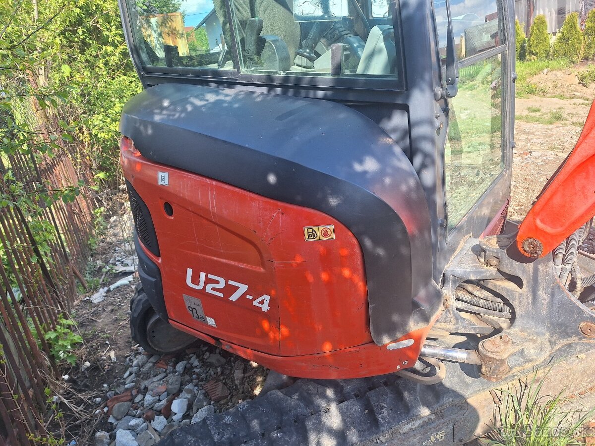 Predám minibager Kubota U27-4 - 2