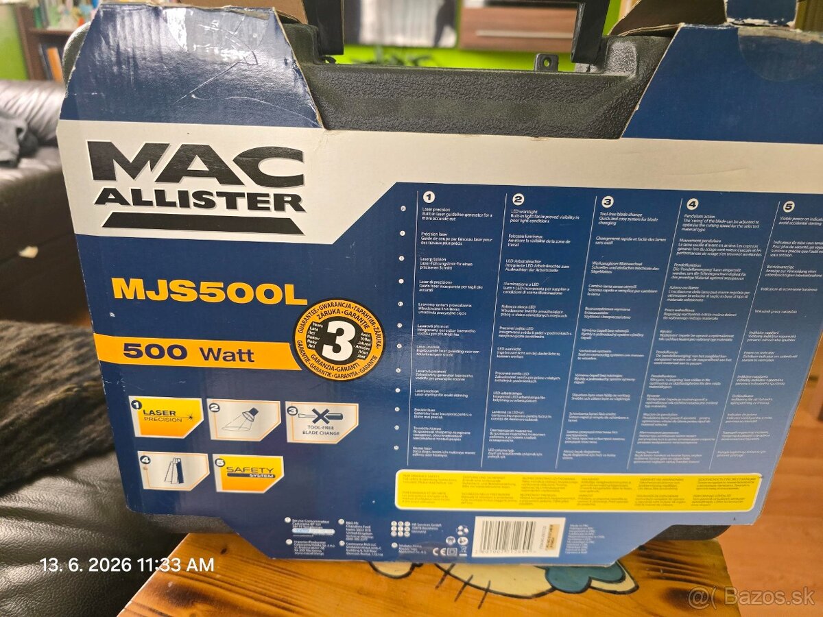 Priamočiara pílu MAC ALLISTER MJS 500L - 2