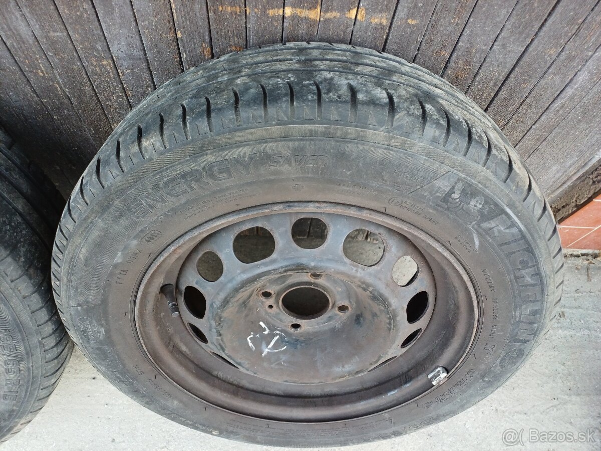 Disky R15, 4x108 letné pneumatiky 195/65 R15 - 2