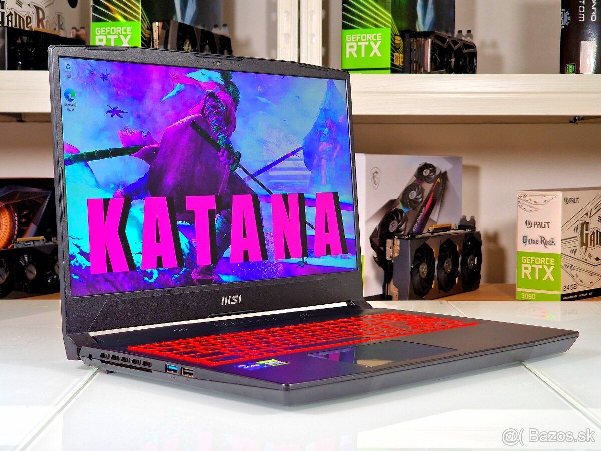 Herný notebook MSI KATANA | RTX 3060 6GB | 16GB | ZÁRUKA - 2