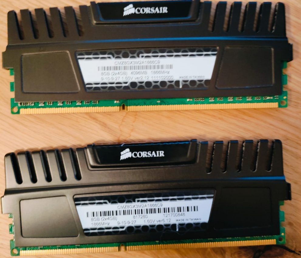 Corsair Venegance DDR3, 2x4 GB - 2
