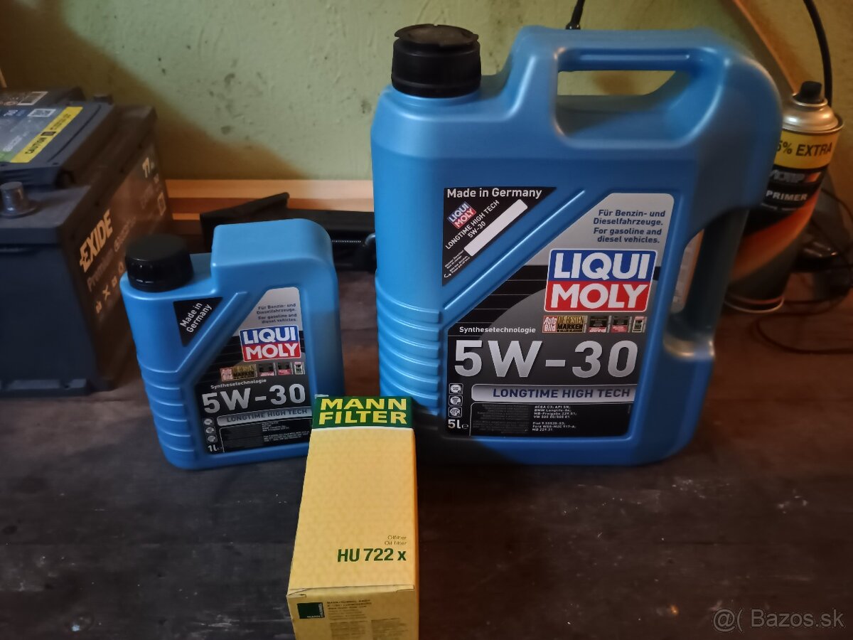 Predám motorový olej + filter na BMW E87 - 2