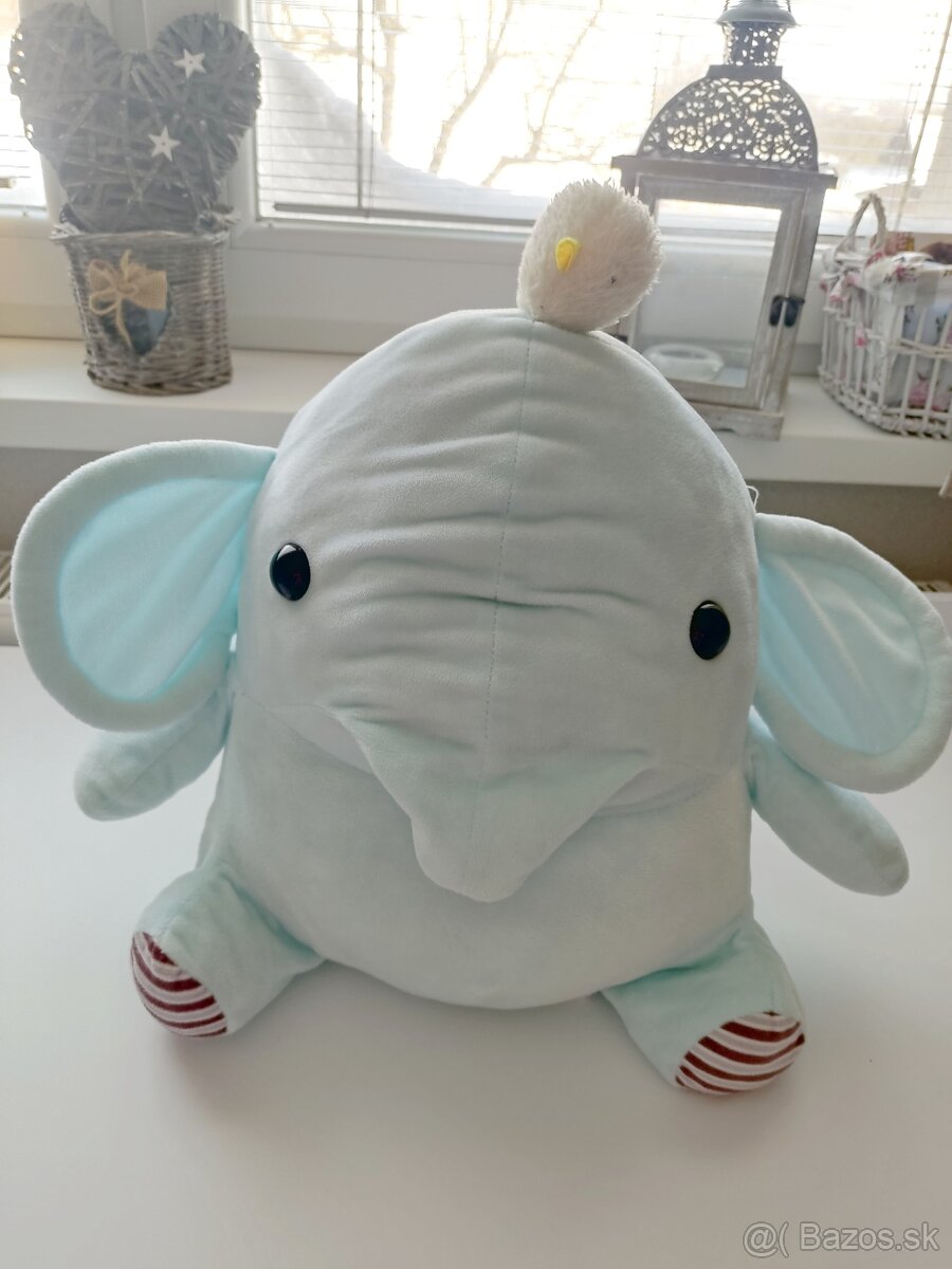 Plyšový cestovný sloník s dekou - 2