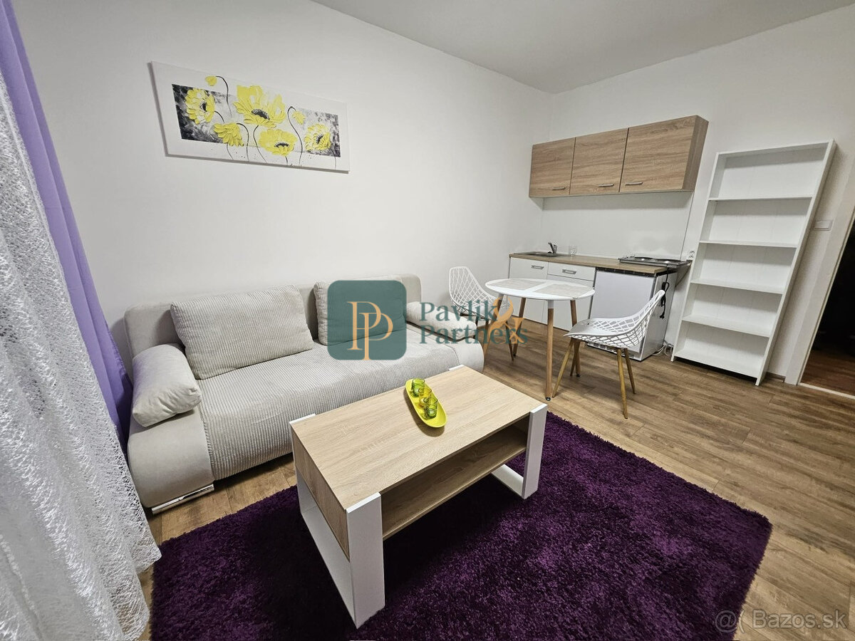 Prenájom zariadená garsónka, spodok Klokočiny - 2