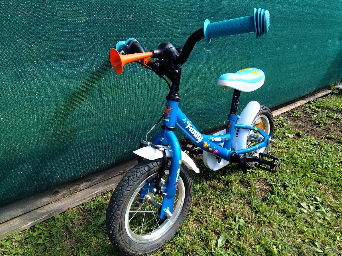 Detský bicykel 12“ - Dema Funny Blue - 2