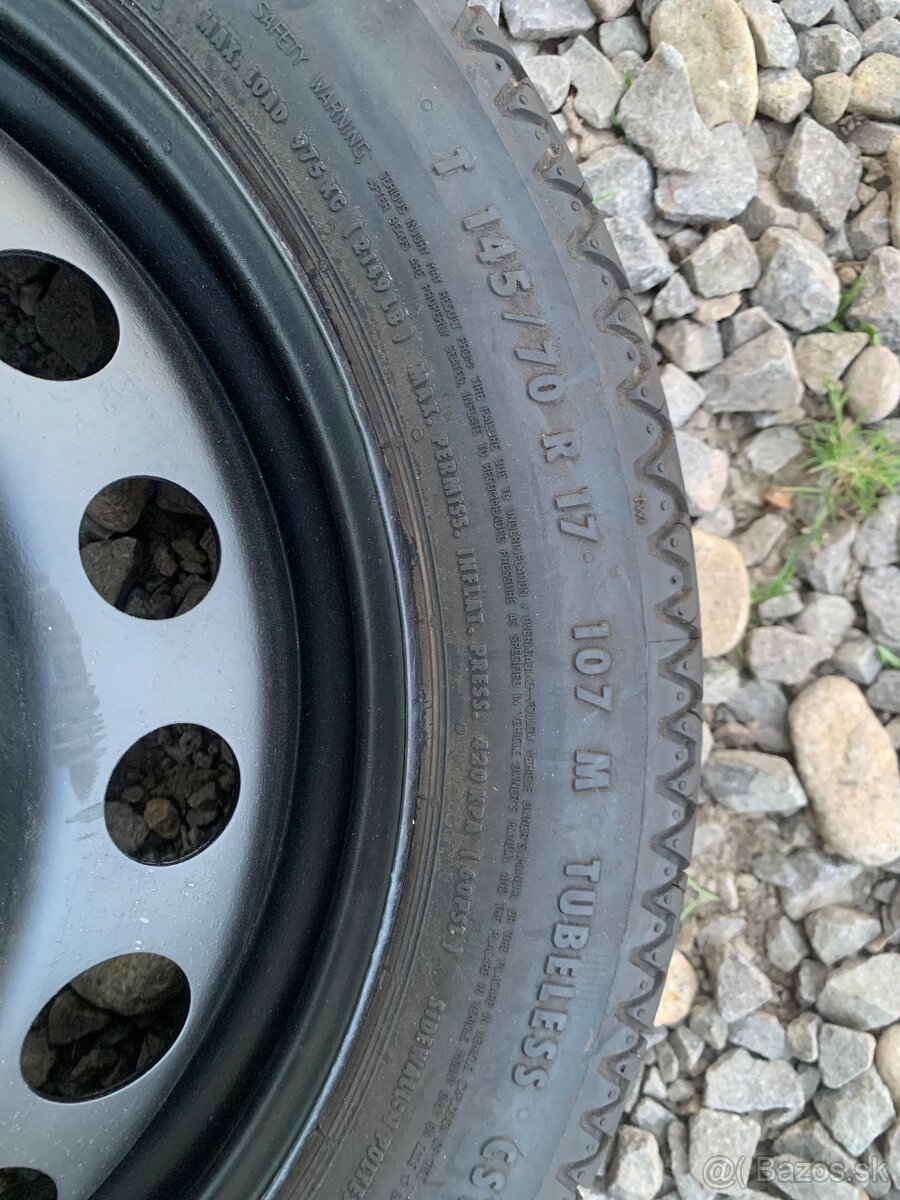 Predám koleso 5x114,3 R117; R16 ako rezervu tenkú - 2