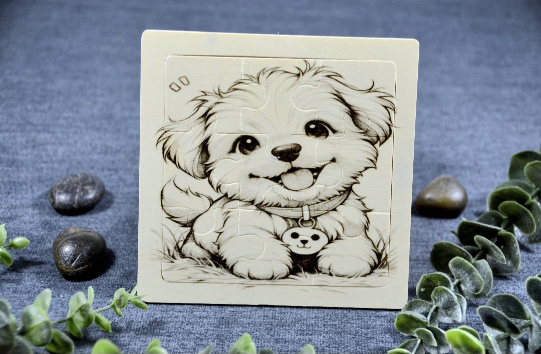 Detské drevené puzzle – roztomilé zvieratká - 2