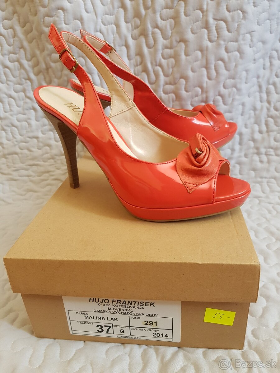 Dámske topánky, kožené, veľ.37 - 2