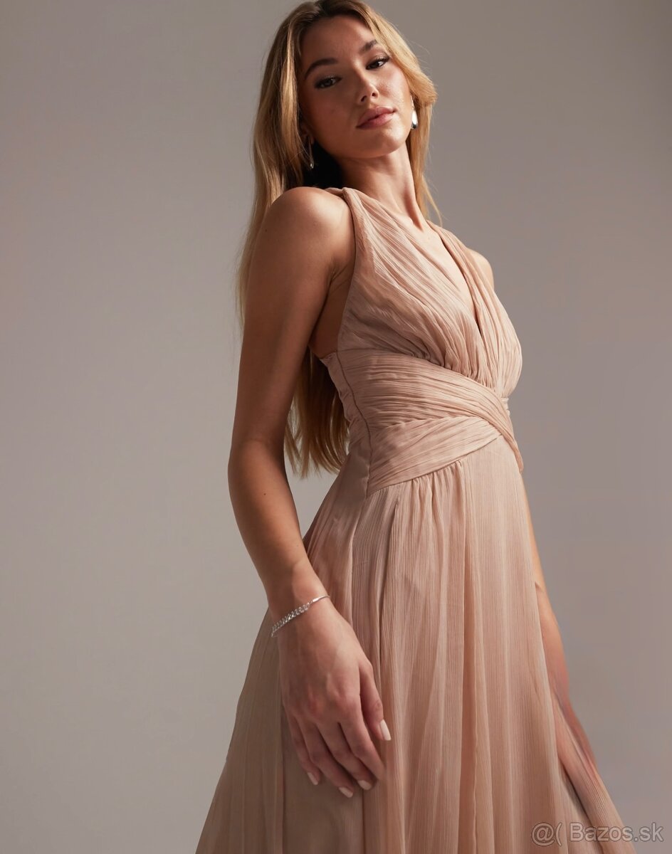 Luxusné ľahučké spoločenské šaty - 2