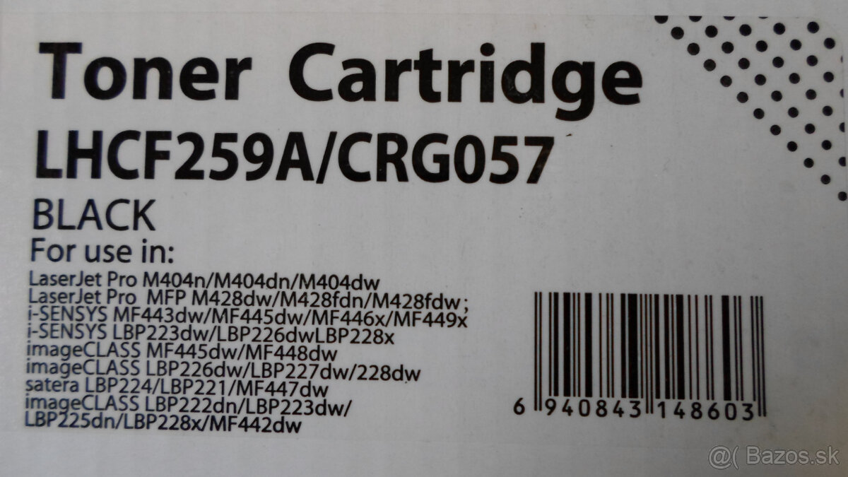 ♦️ TONER ♦️ CRG-057 ♦️ do HP tlačiarní ♦️ - 2