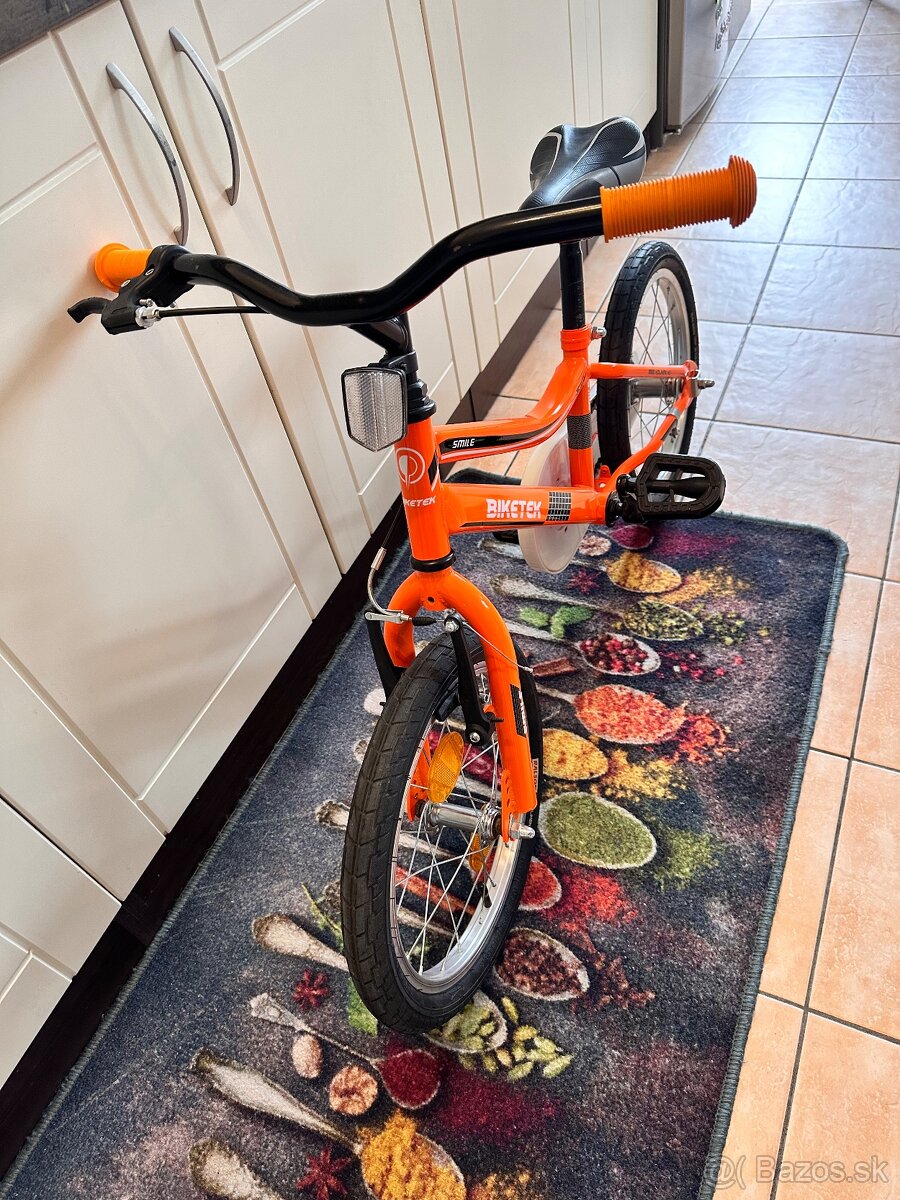 Bicykel Biketek 16” oranžový - 2