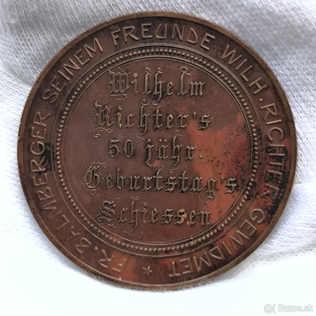 Strelecka Medaila Bronz - 1905 - Nemecko - Norimberg - 2