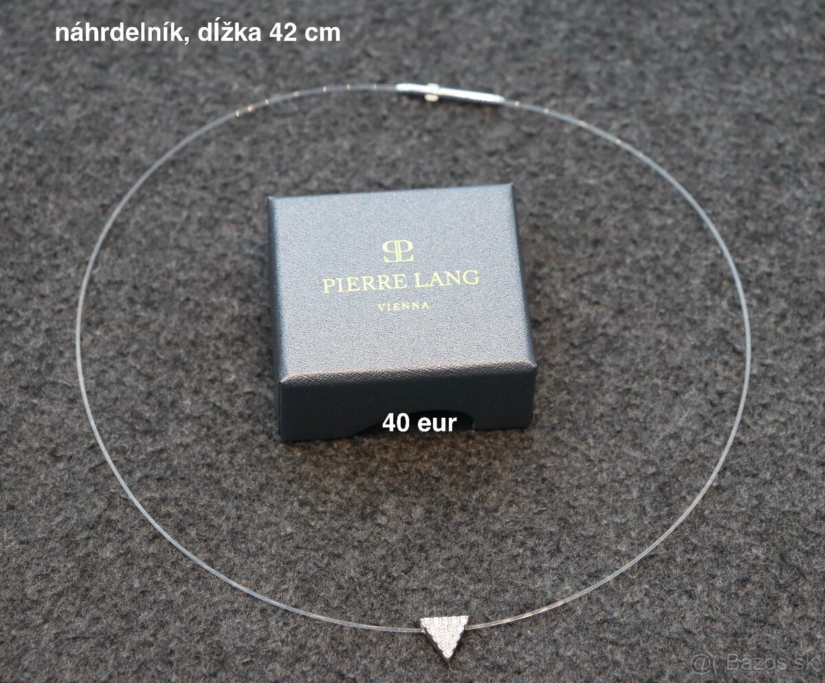 PIERRE LANG - jemný náhrdelník a výrazné náušnice - 2