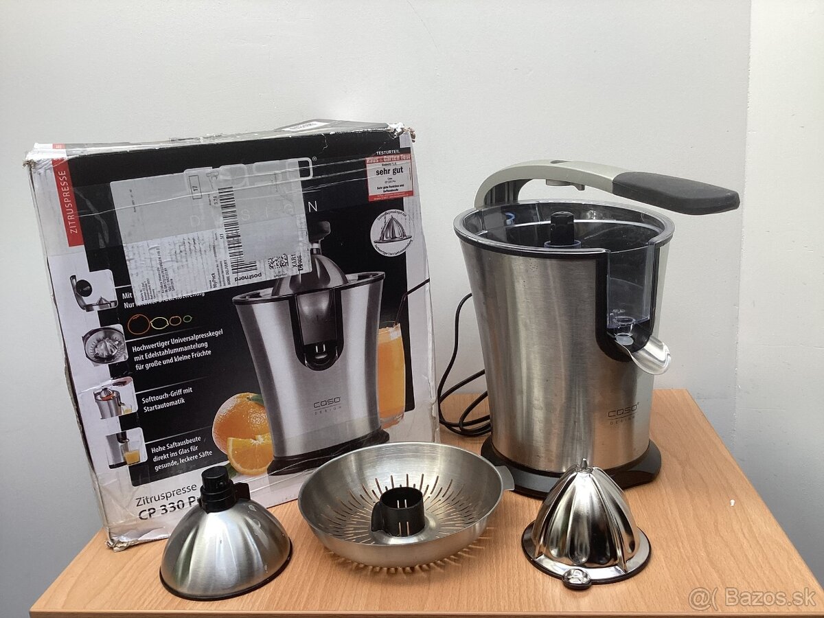 CASO CP 330 Pro elektrický lis na citrusy – nerezový, výborn - 2